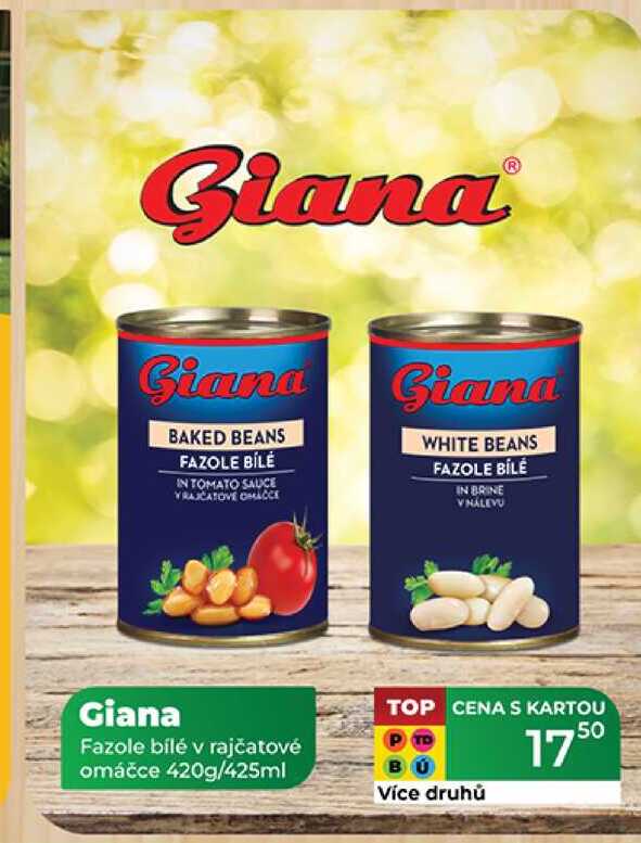 Giana Fazole bílé v rajčatové omáčce 420g/425ml  