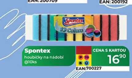 Spontex houbičky na nádobí @10ks 