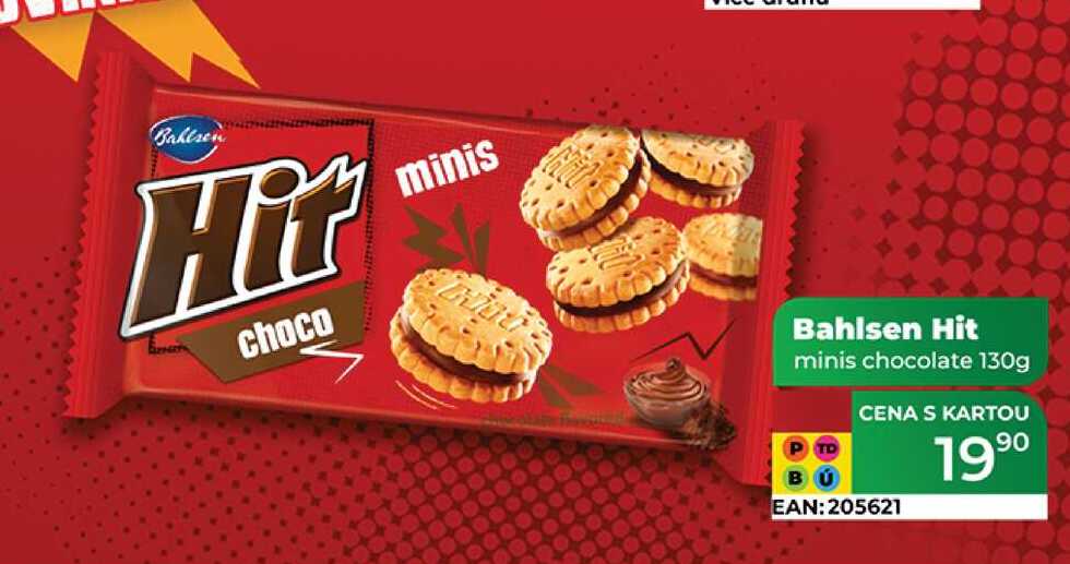 Bahlsen Hit minis chocolate 130g 