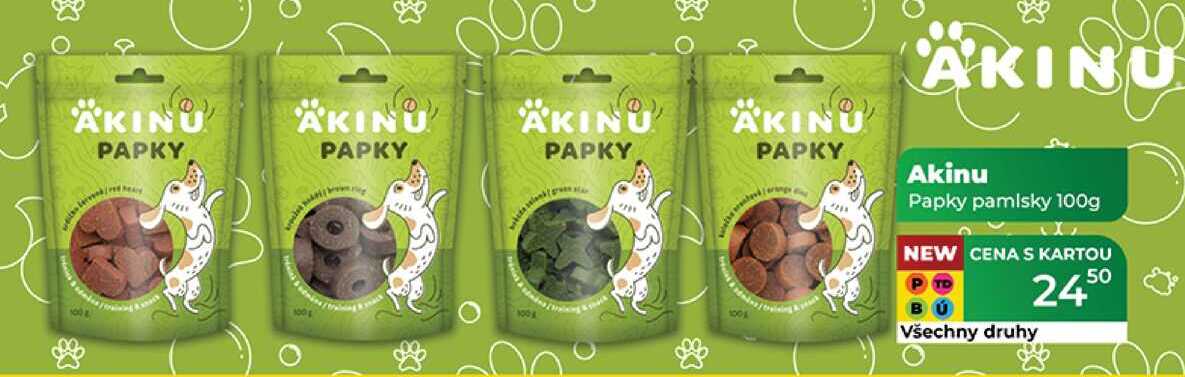 Akinu Papky pamlsky 100g    