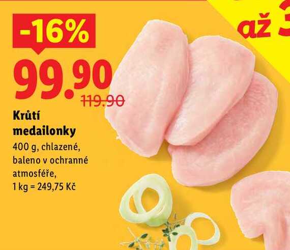Krůtí medailonky, 400 g