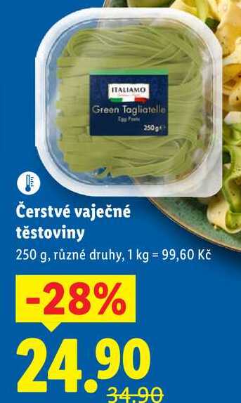 Čerstvé vaječné těstoviny, 250 g