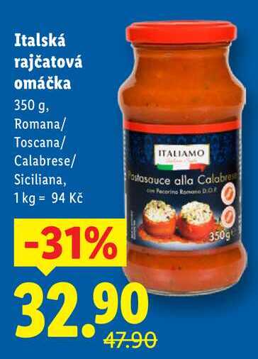 Italská rajčatová omáčka, 350 g