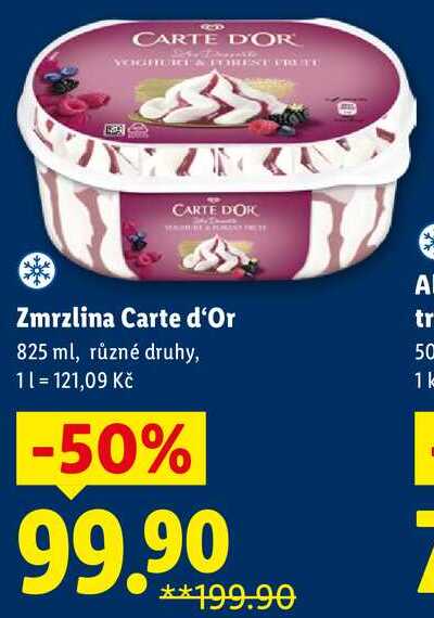 Zmrzlina Carte d'Or, 825 ml