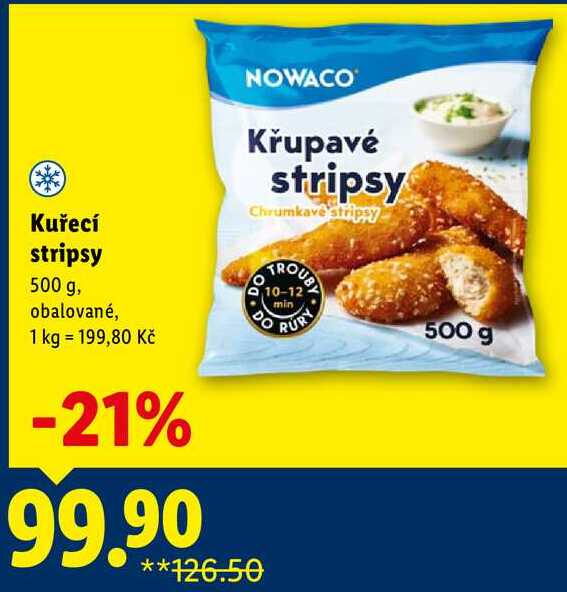 Kuřecí stripsy, 500 g