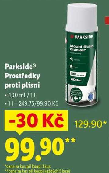Parkside Prostředky proti plísni, 400 ml/1 l