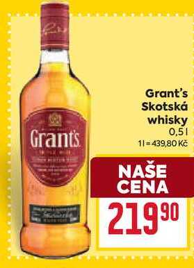 Grant's Skotská whisky 0,5l