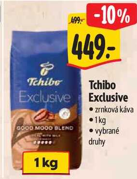 Tchibo Exclusive zrnková káva, 1 kg