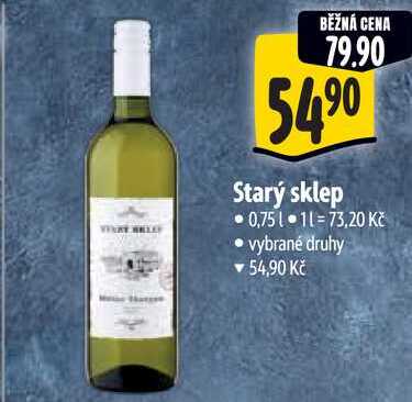 Starý sklep, 0,75 l