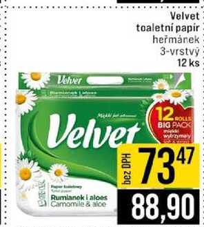 Velvet toaletní papír 12 ks