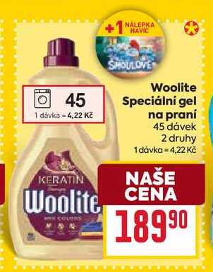 Woolite Speciální gel na praní 45 dávek 