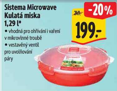 Sistema Microwave Kulatá miska 1,29 l