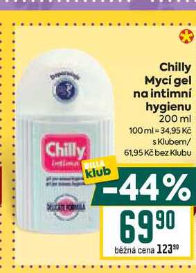 Chilly Mycí gel na intimní hygienu 200 ml