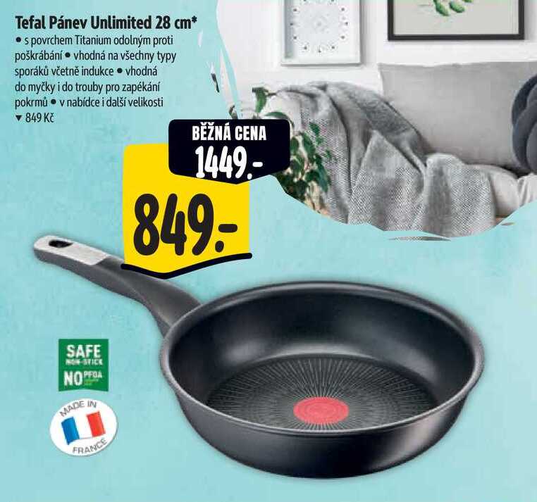 Tefal Pánev Unlimited 28 cm* 