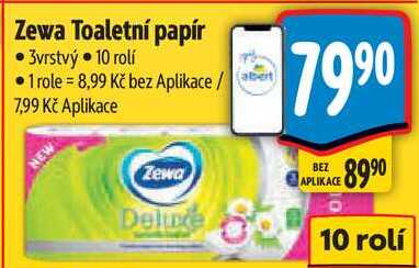 Zewa Toaletní papír, 10 rolí 