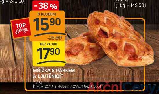 MŘÍŽKA S PÁRKEM A LJUTĚNICI 72 g