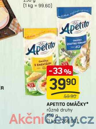 APETITO OMÁČKY různé druhy 150 g