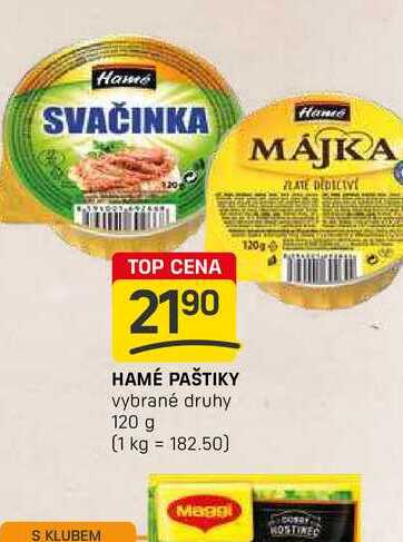 HAMÉ PAŠTIKY vybrané druhy 120 g