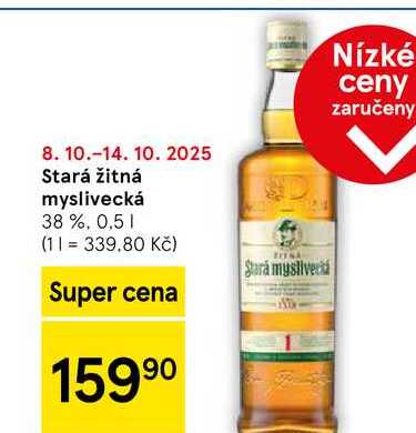 Stará žitná myslivecká 38 %, 0,5 l