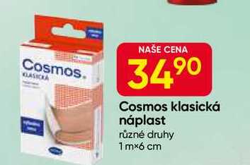 Cosmos klasická náplast různé druhy 1mx6 cm 