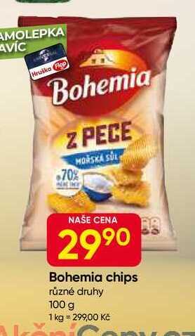 Bohemia chips různé druhy 100 g