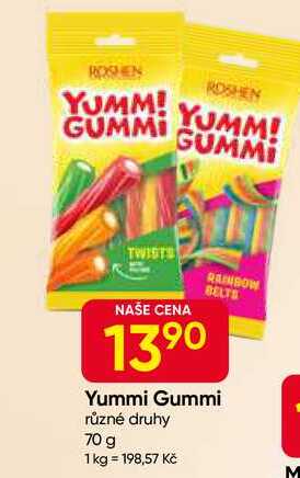 Yummi Gummi různé druhy 70 g 