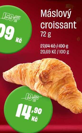 Máslový croissant 72 g