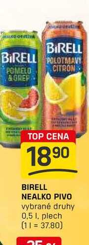 BIRELL NEALKO PIVO vybrané druhy 0,5 1, plech 