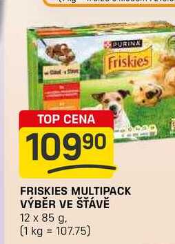 FRISKIES MULTIPACK VÝBĚR VE ŠŤÁVĚ 12 x 85 g