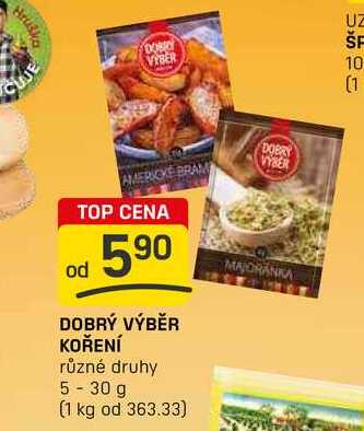 DOBRÝ VÝBĚR KOŘENÍ různé druhy 5-30 g