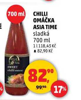 CHILLI OMÁČKA ASIA TIME sladká, 700 ml 