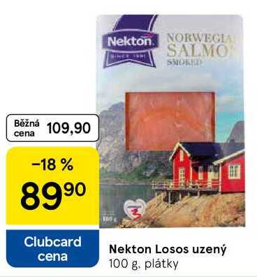 Nekton Losos uzený, 100 g. plátky 