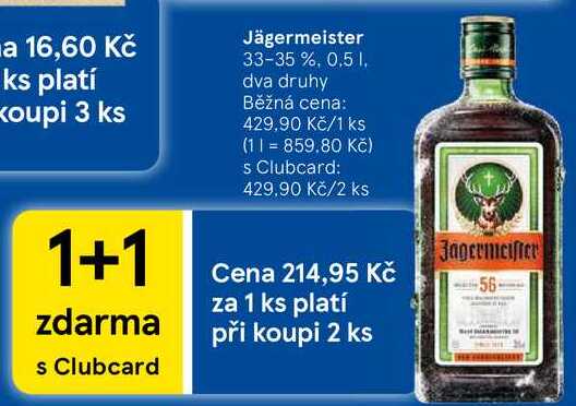 Jägermeister 33-35 %, 0.5 l