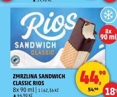 ZMRZLINA SANDWICH CLASSIC RIOS, 8x 90 ml