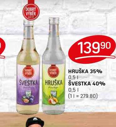 ŠVESTKA 40% 0,5l