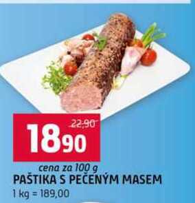 PAŠTIKA S PEČENÝM MASEM 100 g