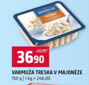 VARMUŽA TRESKA V MAJONÉZE 150 g