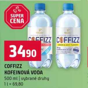 COFFIZZ KOFEINOVÁ VODA 500 ml