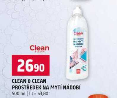 CLEAN & CLEAN PROSTŘEDEK NA MYTÍ NÁDOBÍ 500 ml