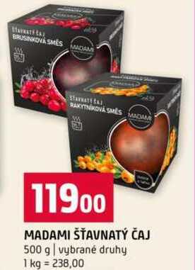 MADAMI ŠŤAVNATÝ ČAJ 500 g