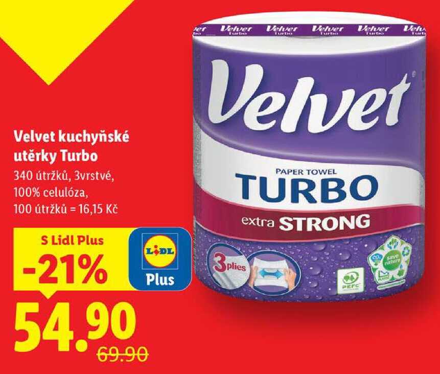 Velvet kuchyňské utěrky Turbo 