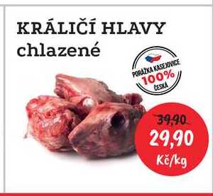 KRÁLIČÍ HLAVY chlazené 1kg 