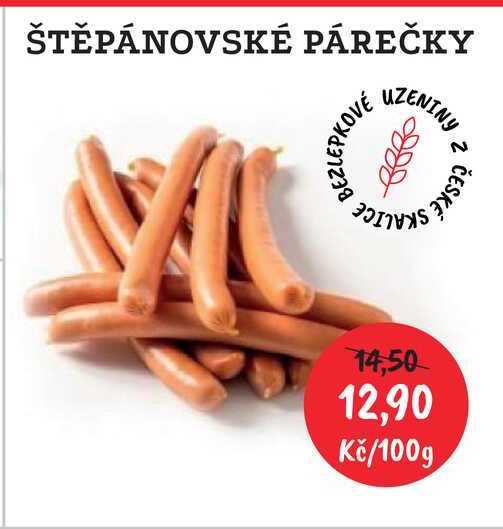 ŠTĚPÁNOVSKÉ PÁREČKY 100g 