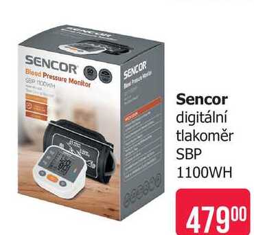 Sencor digitální tlakoměr SBP 1100WH