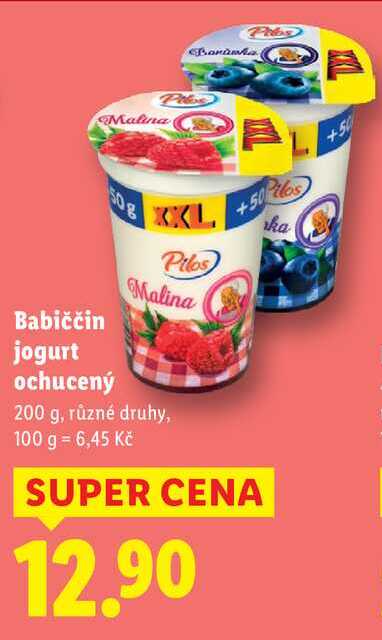 Babiččin jogurt ochucený, 200 g