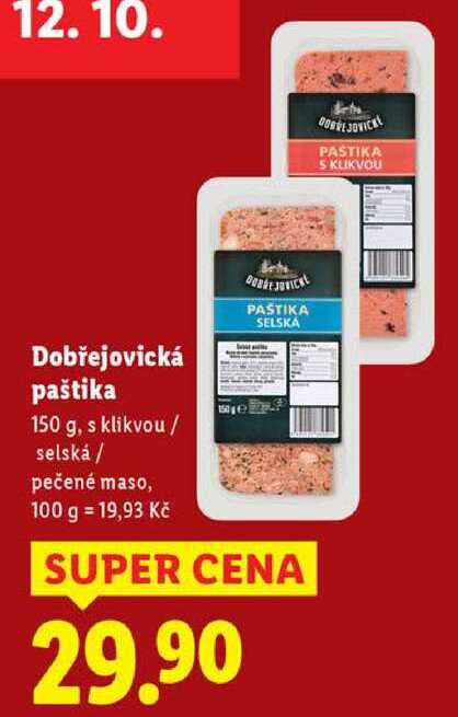 Dobřejovická paštika, 150 g