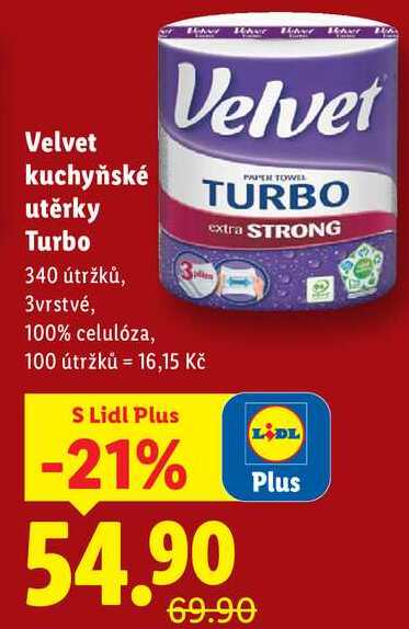 Velvet kuchyňské utěrky Turbo