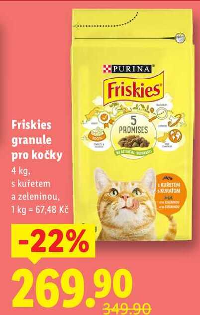 Friskies granule pro kočky, 4 kg