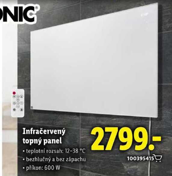 Infračervený topný panel