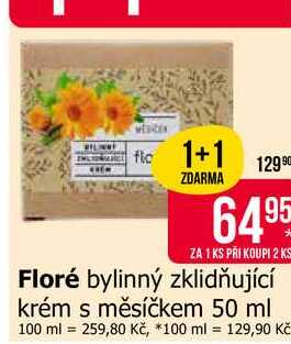 Floré bylinný zklidňující krém s měsíčkem 50 ml